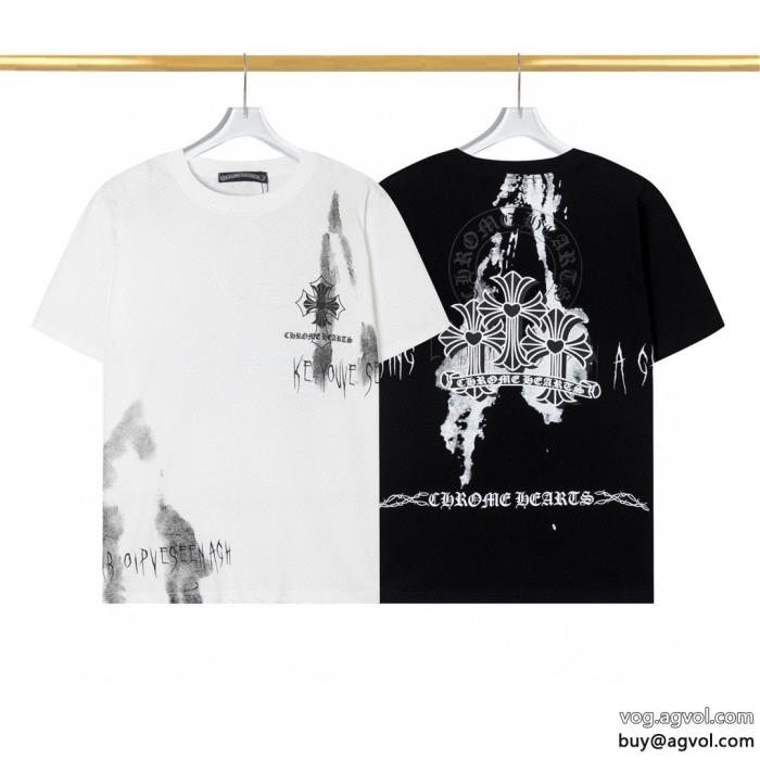 半袖TシャツCHROME HEARTS即発送最新作2024 清涼感ブランド レプリカ_0_0