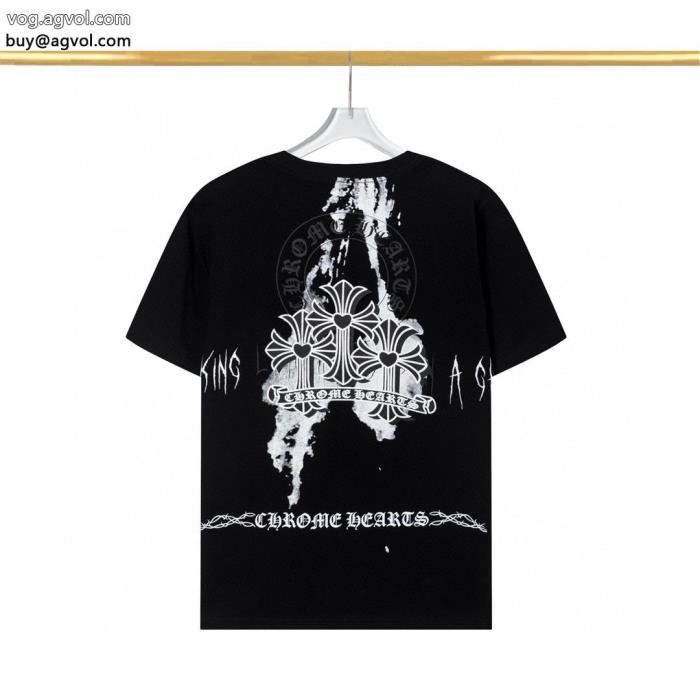 半袖TシャツCHROME HEARTS即発送最新作2024 清涼感ブランド レプリカ_0_1