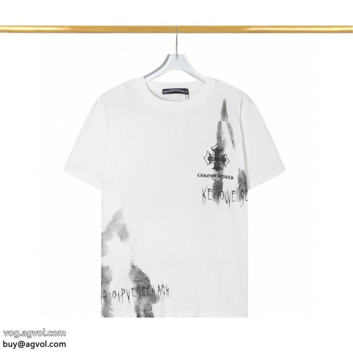 半袖TシャツCHROME HEARTS即発送最新作2024 清涼感ブランド レプリカ_0_2