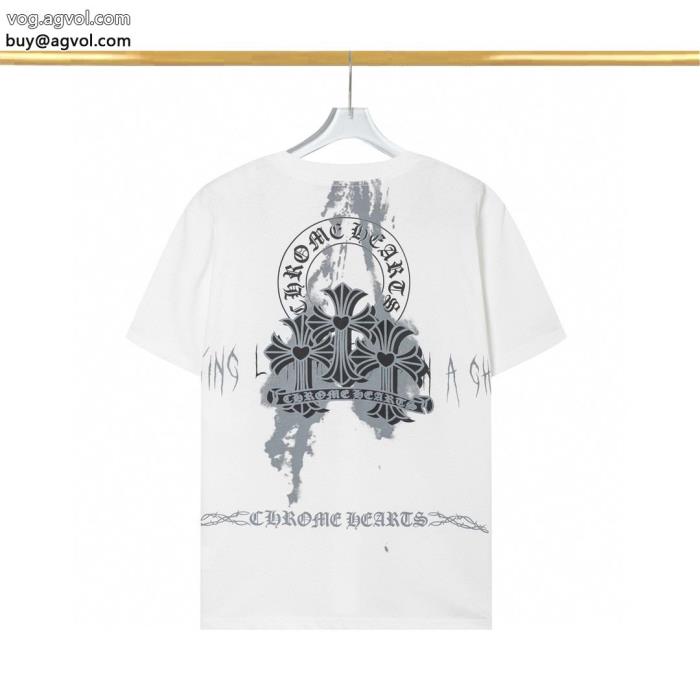 半袖TシャツCHROME HEARTS即発送最新作2024 清涼感ブランド レプリカ_0_4