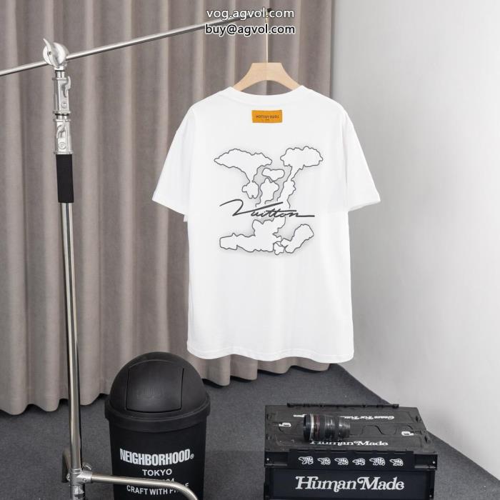 大人気ブランドSS23限定版ブランド コピー 販売 半袖TシャツLOUIS VUITTON_0_2