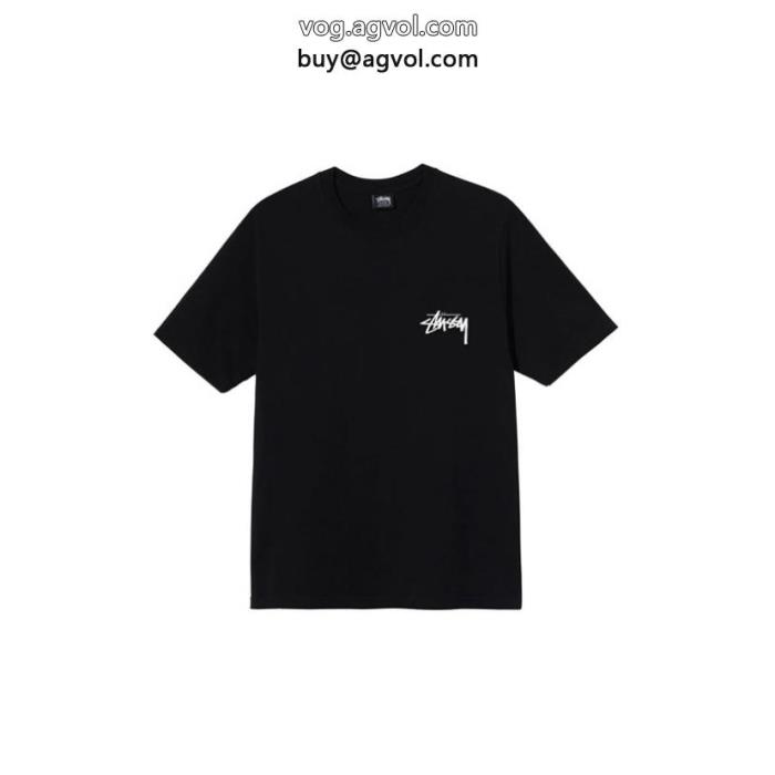 清潔感で洗練されロゴがかっこいい半袖Tシャツコピー 品 販売STUSSY_0_1