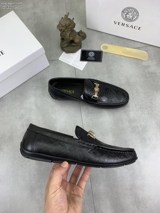 新作限定めっちゃ綺麗色限定生産品革靴VERSACE偽 ブランド 購入_0_2