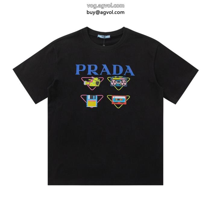 プラダコピー ブランド 通販半袖Tシャツ一目惚れした新商品☆完売必至_0_0