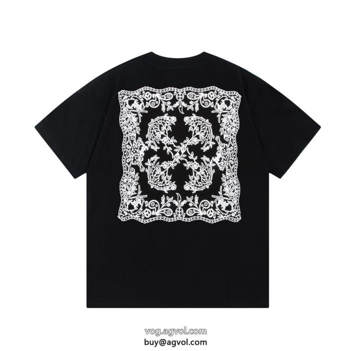 Off-Whiteブランド 通販 激安即完売春先や夏にぴったりの新作半袖Tシャツ_0_2
