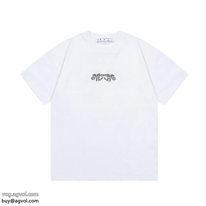 Off-Whiteブランド 通販 激安即完売春先や夏にぴったりの新作半袖Tシャツ_0_4