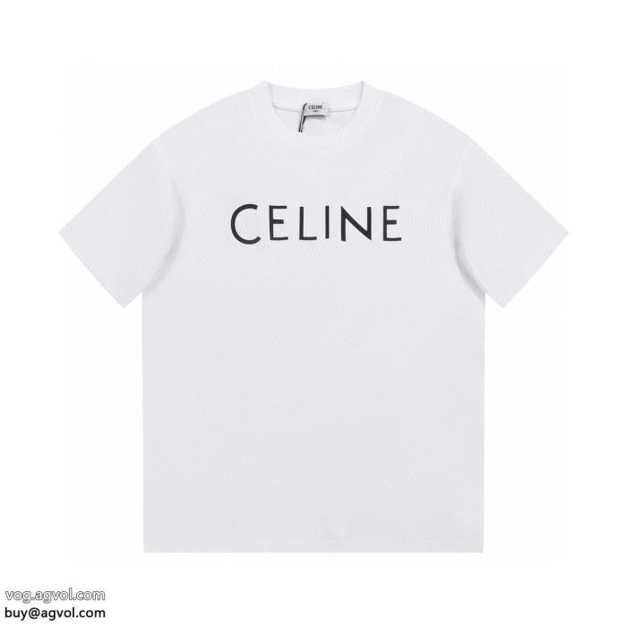 偽 ブランド 韓国ファッション上品さ漂うセリーヌ半袖Tシャツ_0_2