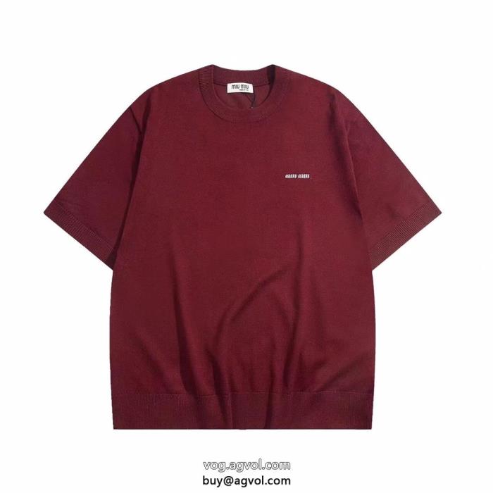 半袖Tシャツミュウミュウ偽物 ブランド限定モデル昨年も人気のアイテム新品_0_2