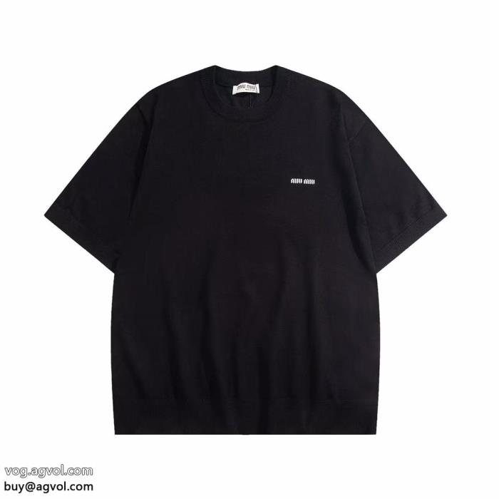 半袖Tシャツミュウミュウ偽物 ブランド限定モデル昨年も人気のアイテム新品_0_3