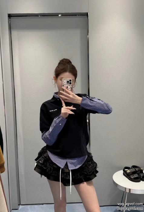 高級感ある高級感漂う激安 通販 専門ミュウミュウ長袖シャツ_0_2