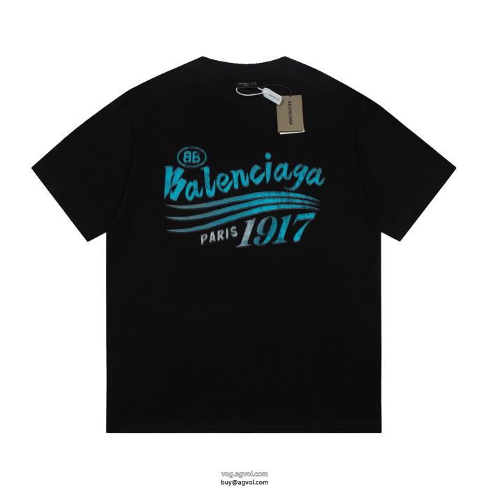 balenciagaスーパー コピー  きれいめ派に上質最大の魅力半袖Tシャツ_0_1