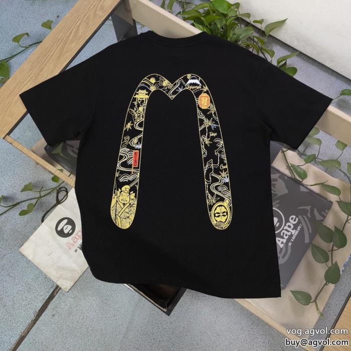 EVISU偽物 ブランド期間限定セール風合いが魅力半袖Tシャツ_0_1