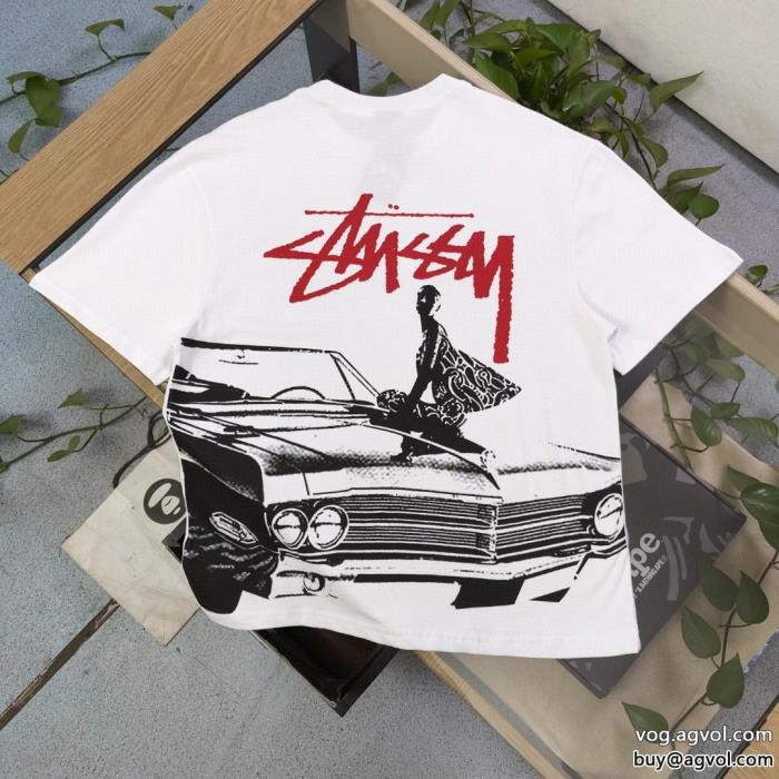 激安 ブランド 通販華やかムードを演出して最新作半袖TシャツSTUSSY_0_1