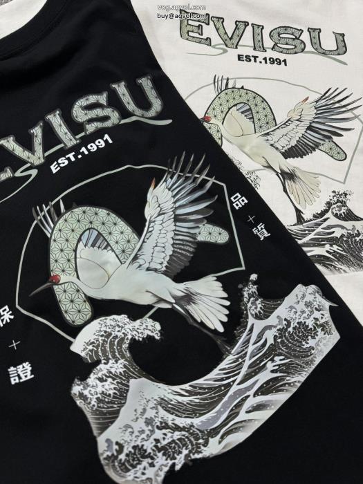 EVISU海外限定絶妙な抜け感激安 通販 ブランド半袖Tシャツ_0_1