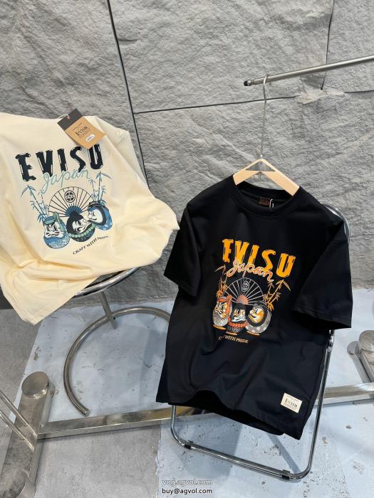 大人のこなれ感ちょっと大人の印象スーパー コピー 通販EVISU半袖Tシャツ_0_3