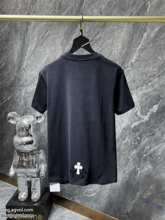 クロムハーツ半袖Tシャツ夏らしい品格が漂うジュアル感強めの着偽 ブランド 通販_0_1
