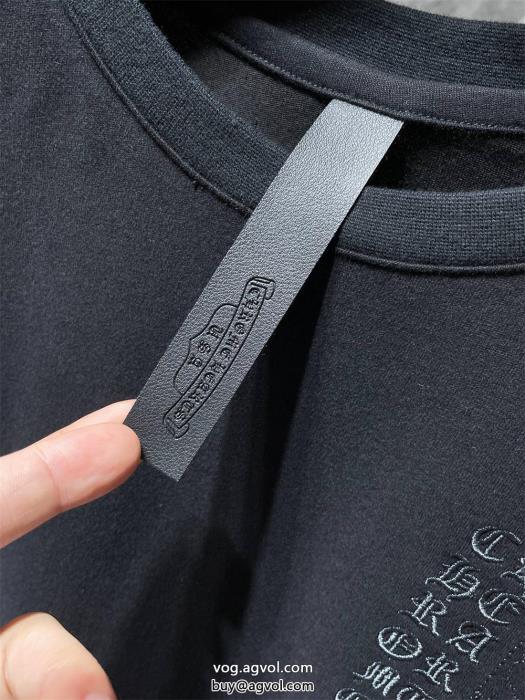クロムハーツ半袖Tシャツ夏らしい品格が漂うジュアル感強めの着偽 ブランド 通販_0_2