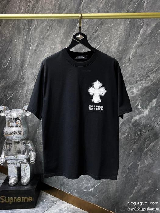 海外限定モデル 新作先行入手CHROME HEARTS半袖Tシャツコピー 商品 販売_0_3