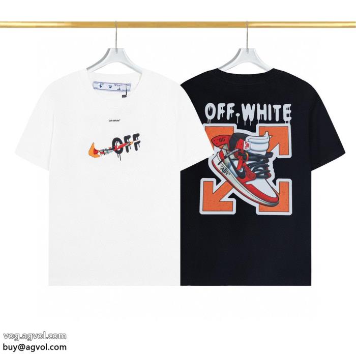 Off-White即完売素敵な夏の定番アイテム半袖Tシャツブランド コピー 優良_0_4