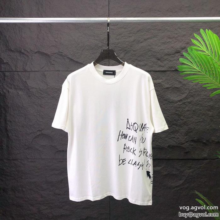 在庫セール夏限定DSQUARED2半袖Tシャツブランド フェイク_0_1