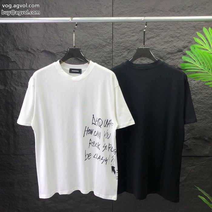 在庫セール夏限定DSQUARED2半袖Tシャツブランド フェイク_0_3