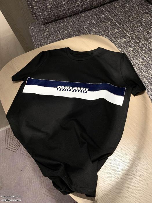 MIUMIU通販 ブランド半袖Tシャツ2024年夏最新作VIPセールで破格_0_1