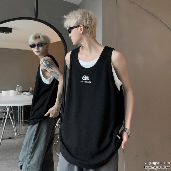 コピー 品 販売balenciaga半袖Tシャツシンプルなデザイン大人感漂う2024新作_0_1