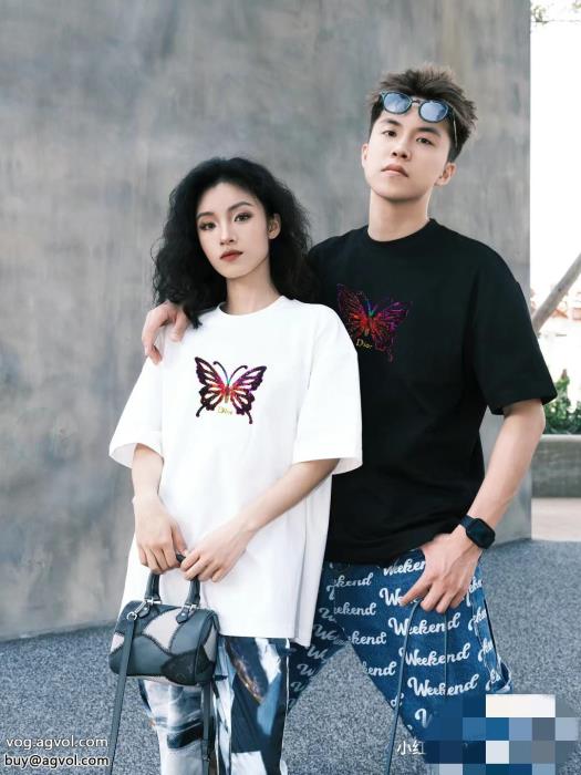 抜け感を出す今季大人気のデザインDIORブランド 偽物 通販半袖Tシャツ_0_2