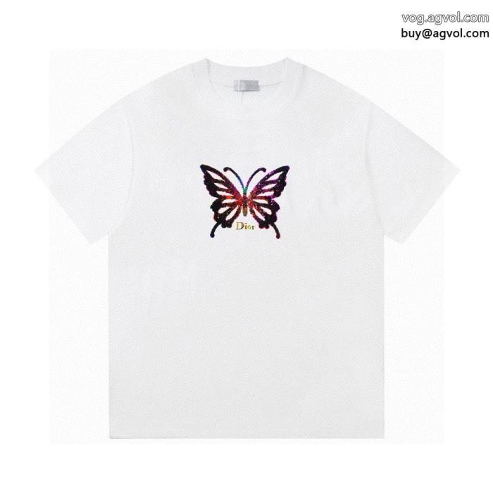 抜け感を出す今季大人気のデザインDIORブランド 偽物 通販半袖Tシャツ_0_3