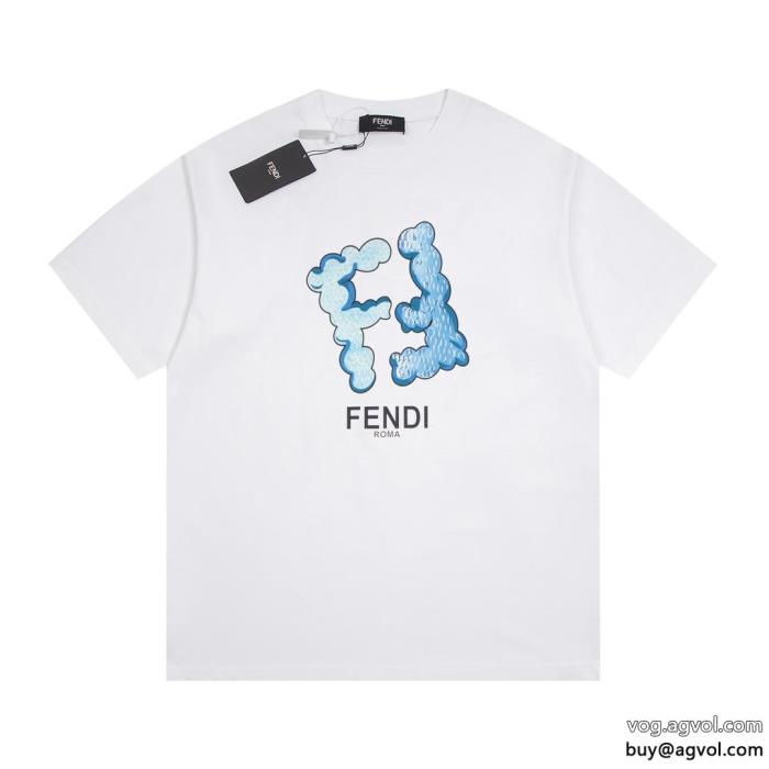 FENDIブランド コピー 販売大人着用可個性的な2024のコーディネート半袖Tシャツ_0_3