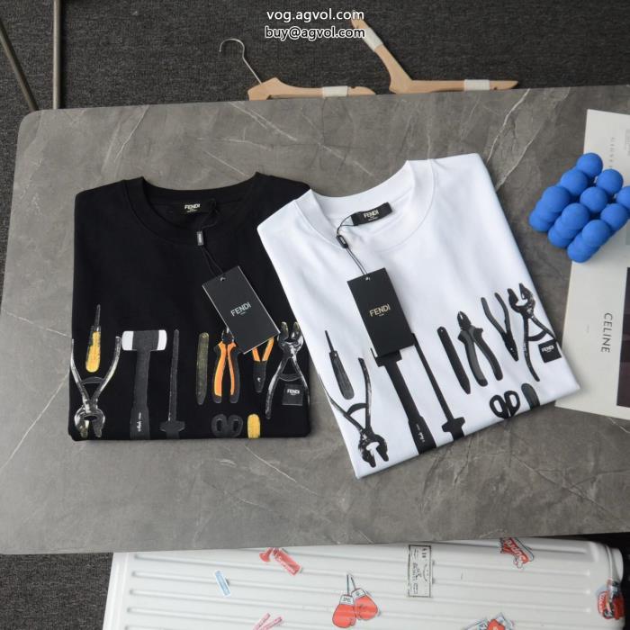 半袖Tシャツ完売目前定番人気最新作偽物 通販 FENDI_0_0