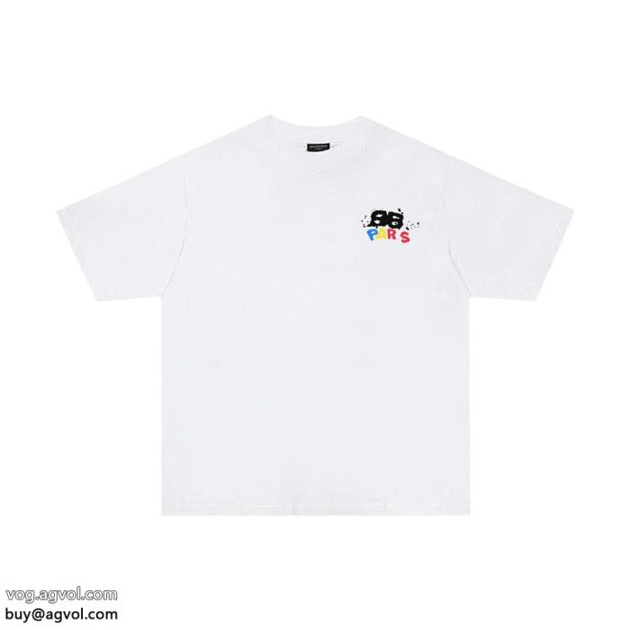 限定SALE2024年SSのトレンドバレンシアガコピー 品 ブランド半袖Tシャツ_0_1