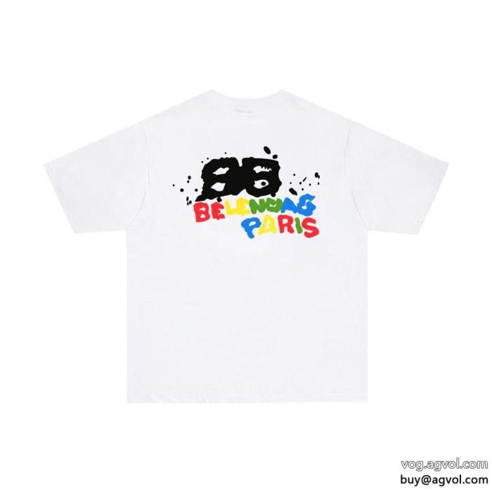 限定SALE2024年SSのトレンドバレンシアガコピー 品 ブランド半袖Tシャツ_0_2