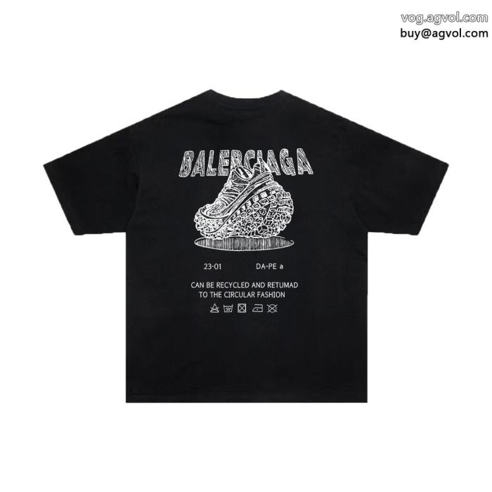 ブランド 激安半袖TシャツbalenciagaSS23完売必至元気な印象に_0_1