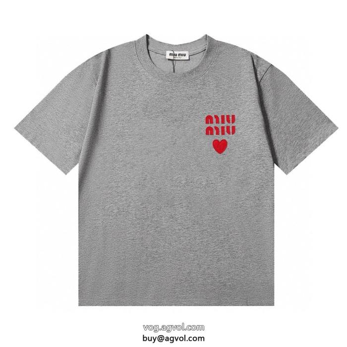 MIUMIU希少限定センス抜群ブランド コピー 優良半袖Tシャツ_0_0