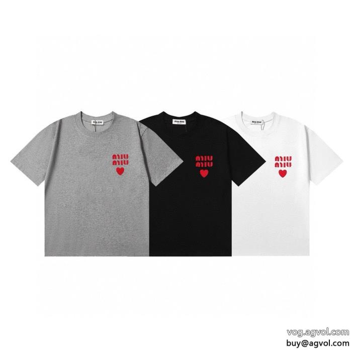 MIUMIU希少限定センス抜群ブランド コピー 優良半袖Tシャツ_0_1