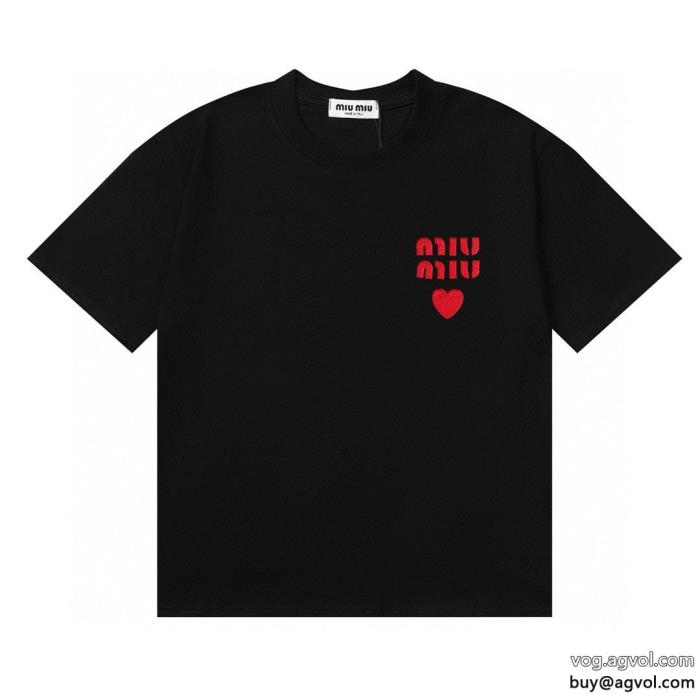 MIUMIU希少限定センス抜群ブランド コピー 優良半袖Tシャツ_0_4