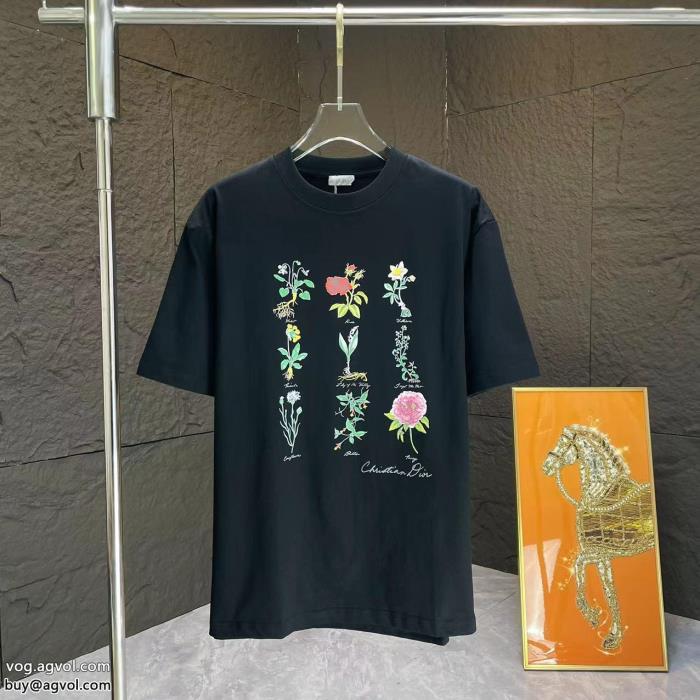 DIORブランド 偽物 激安風通しの良いフレア夏に最強アイテム半袖Tシャツ_0_2