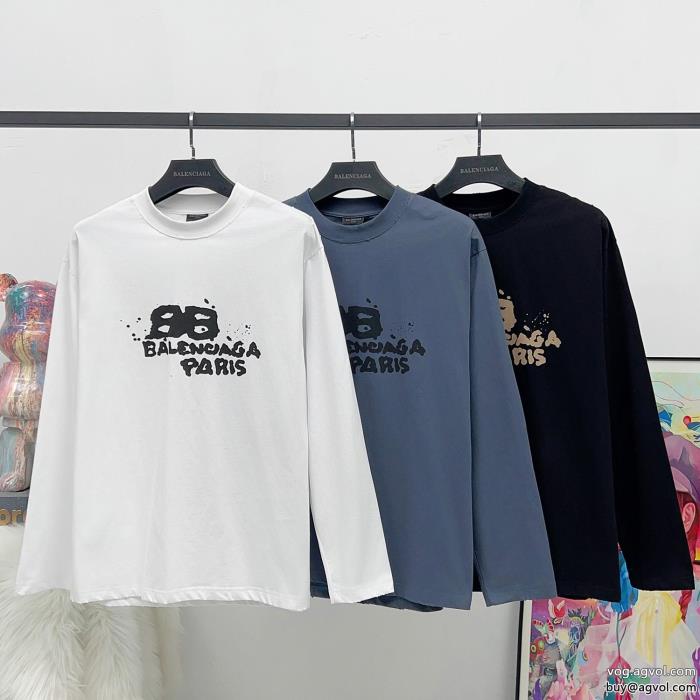 balenciagaスーパー コピー 品長袖Tシャツ高品質存在感大_0_1