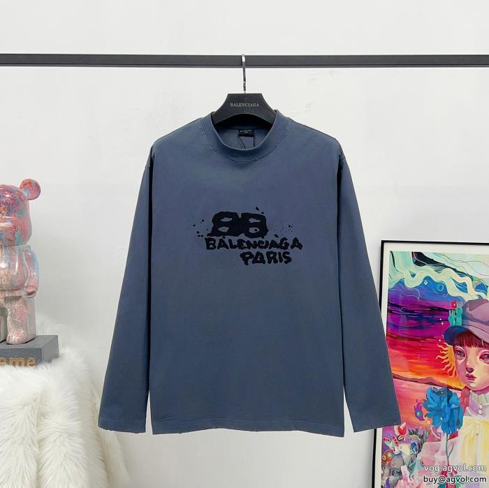 balenciagaスーパー コピー 品長袖Tシャツ高品質存在感大_0_2