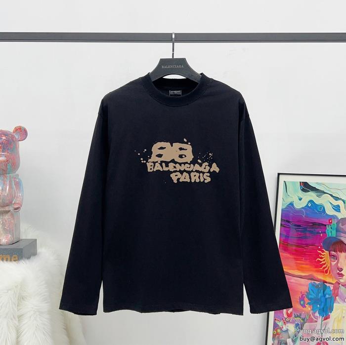 balenciagaスーパー コピー 品長袖Tシャツ高品質存在感大_0_4