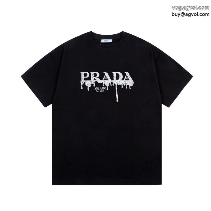 コピー 商品 販売定番人気商品海外直送半袖Tシャツプラダ_0_1