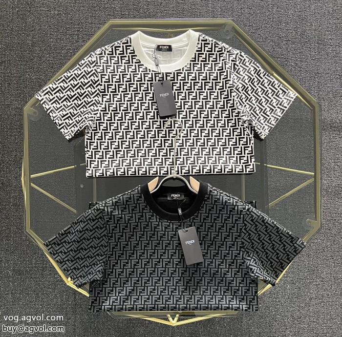 新商品☆完売必至SS23完売必至半袖Tシャツ偽 ブランドFENDI_0_4