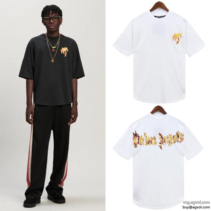 ギフト最適残り僅かPalm Angels半袖Tシャツ激安 ブランド 通販_0_1