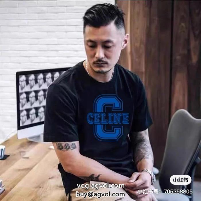 定番の人気商品大胆なデザインブランド 偽物 激安 通販CELINE半袖Tシャツ_0_4