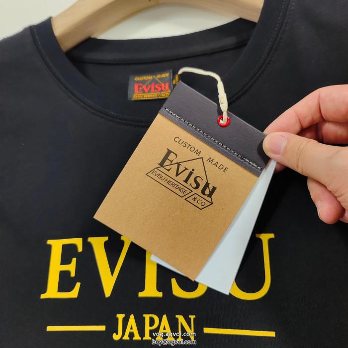 半袖Tシャツ偽 ブランド ロゴが素敵通勤の定番エヴィス_0_4