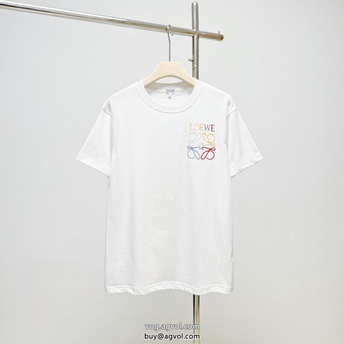 LOEWE半袖Tシャツブランド 通販男女兼用完璧なシルエット_0_1