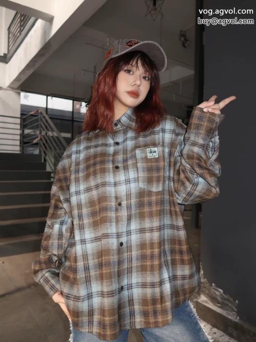 STUSSY激安 ブランド長袖シャツ新作限定大人でエレ控えめにしてヘルシーな印象_0_1