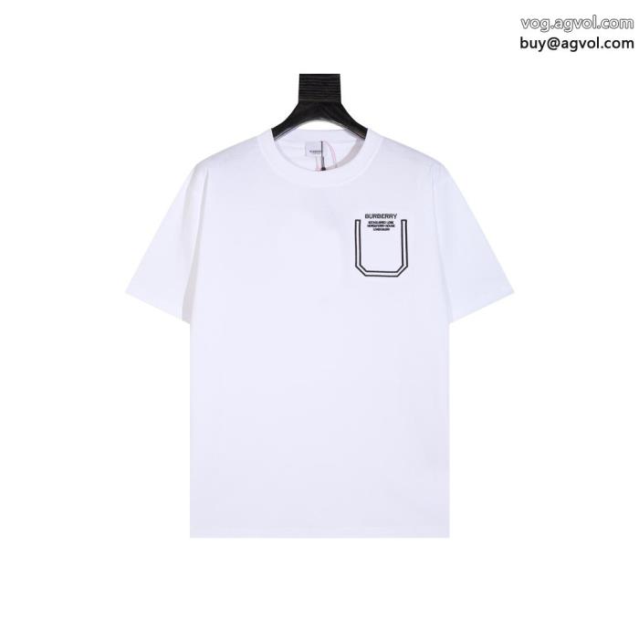 今だけSALE実用性は勿論偽 ブランドバーバリー半袖Tシャツ_0_0