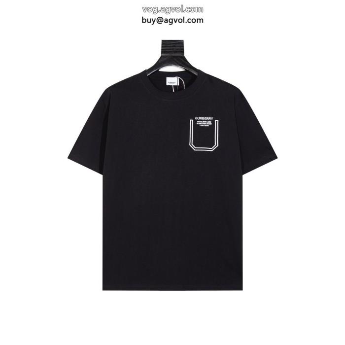 今だけSALE実用性は勿論偽 ブランドバーバリー半袖Tシャツ_0_1